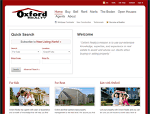 Tablet Screenshot of oxfordrealtynd.com